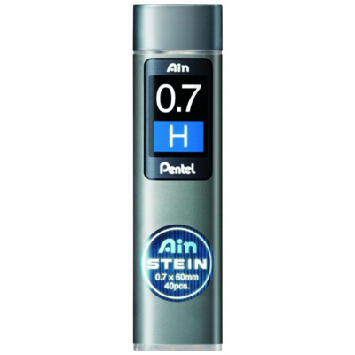 Etui de 40 mines 0,7 mm AIN STEIN C277 dureté H - Pentel
