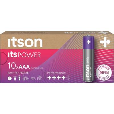 Pack de 10 Piles Alcalines LR03/AAA 1,5V ItsPOWER - ITSON