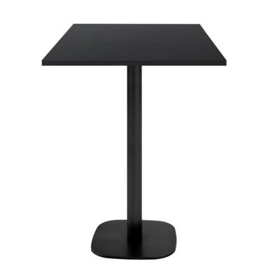 Mange-debout pied noir 60x60cm noir - intérieur - RestooTab