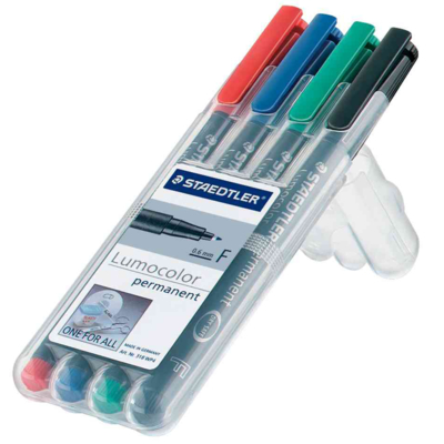 Étui de 4 marqueurs permanents Lumocolor 317M - STAEDTLER