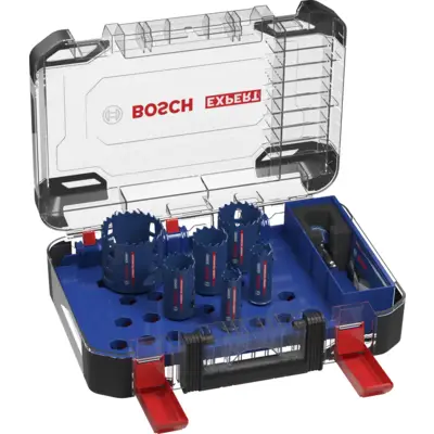 Coffret 6 trépans EXPERT Multi Material Power Change Plus 22/25/35/40/51/68x60 mm - 9 pièces - BOSCH - 2608901907
