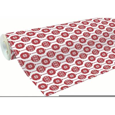 Rouleau Papier Cadeau ALLIANCE 0,7 x 50 m boule scandinave - CLAIREFONTAINE