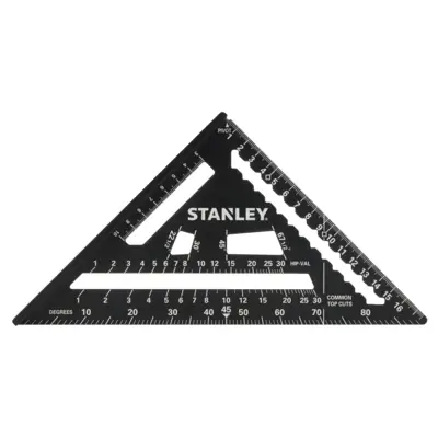 Équerre de charpentier en aluminium QUICKSQUARE® 180 mm - STANLEY - STHT46101-0 - Maxoutil
