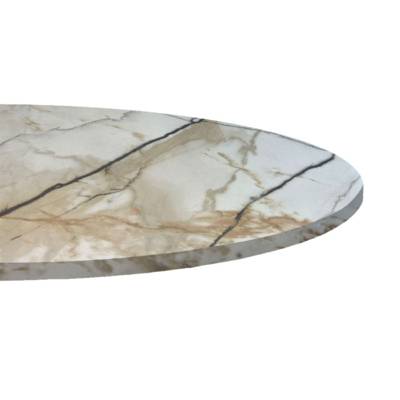 Plateau de table rond Marbre Calcuta - RestooTab