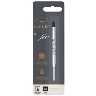 Recharge Stylo bille QUINKflow Pointe Moyenne Noire - PARKER