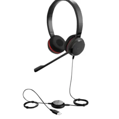 Casque micro filaire USB Jabra Evolve 20 reconditionné
