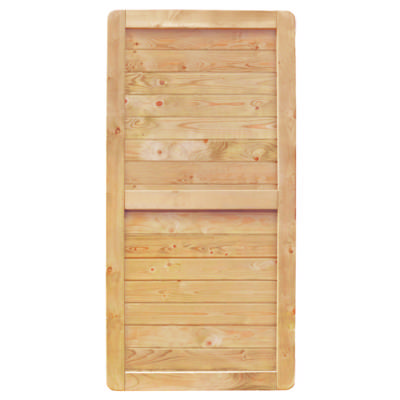 1/2 écran BORNEO vertical droit en pin Sylvestre - 180 x 90 cm - vert - Gedimat - DEBARGE