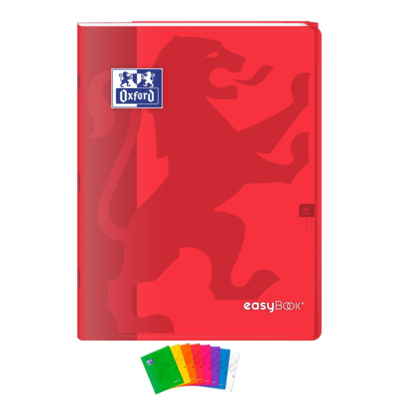 Cahier easybook 24x32cm 96 pages petits carreaux 90g coloris aléatoires - Oxford