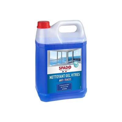 Bidon 5L Nettoyant vitres en gel ne Coule Pas - Anti-traces - Anti-pluie - SPADO