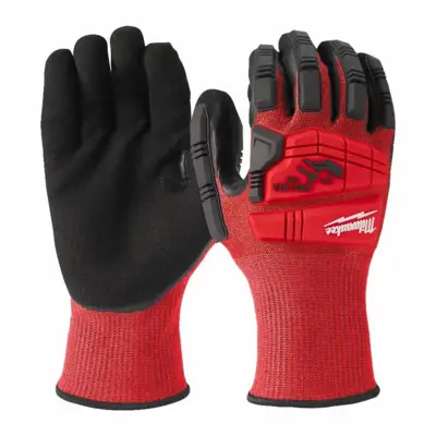 Gants MILWAUKEE Anti choc Anti coupure Niveau 3/C - Taille 8 - 4932478127