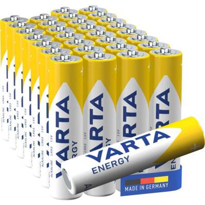 Pack de 30 Piles Alcalines ENERGY LR03/AAA (Micro) (4103) 1,5 V - VARTA
