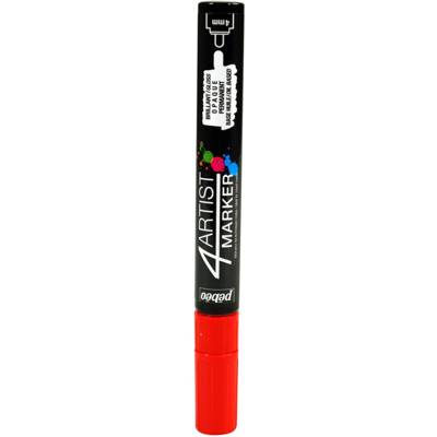 Marqueur peinture 4ARTIST pointe ogive 4 mm ROUGE - PÉBÉO