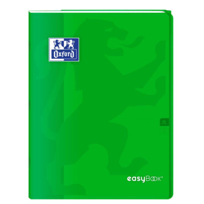 Cahier Easybook agrafé 24x32cm 96 pages grands carreaux 90g vert - Oxford