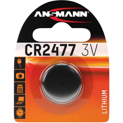 Pile Lithium CR2477, 3 Volt, 1.000 mAh - ANSMANN