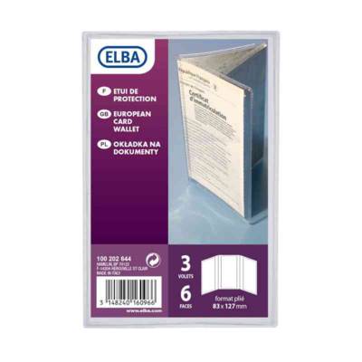 Etui de protection pour carte grise PVC 30/100eme - ELBA