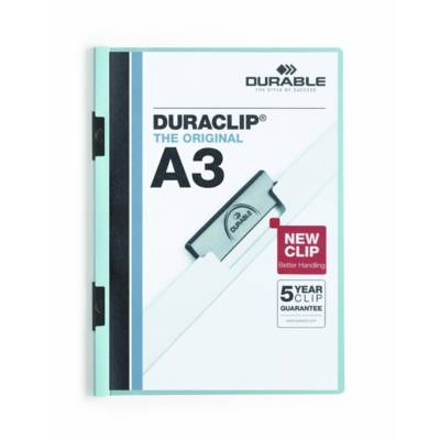 Chemise à clip DURACLIP pour 60 feuilles format A3 Bleu - DURABLE