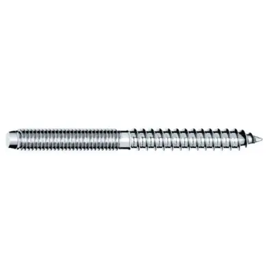 Vis filetée M6 métrique/bois inox 304 INDIA pas à droite - L.30/44 mm - E8461158