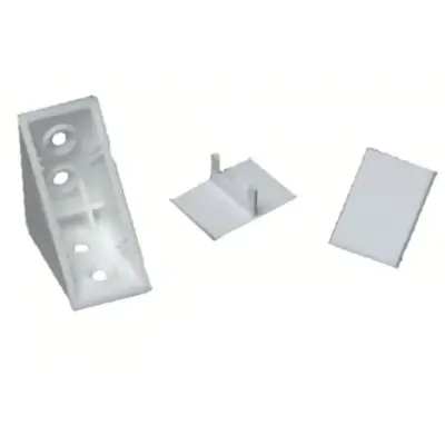 Taquet + 2 Couvercles 03C blanc PRUNIER - Boite de 50 - STBS03C - PRUNIER SARL
