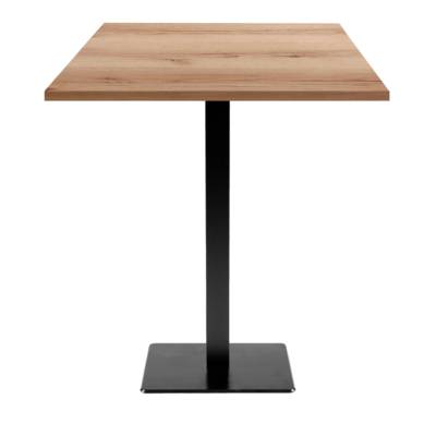 Mange-debout pied noir 70x70cm chene delano - intérieur - RestooTab
