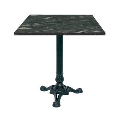 Table pied noir 70x70cm calypso - intérieur - RestooTab