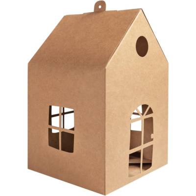 Kit 6 Maisonettes en Carton Kraft, 110 x 110 x 190 mm - FOLIA