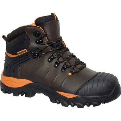 Chaussures de sécurité hautes marron MONTANA S3 HI CI SRC WR - SOLIDUR - MONTA-40