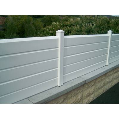 Kit clôture Persienne PVC - 70 x 150 cm - Gedimat - MOREY