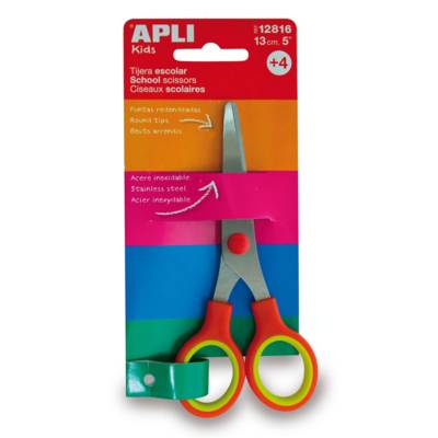 Ciseaux scolaires rouge - lame de 13 cm Ciseaux - APLI-AGIPA