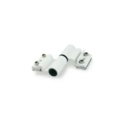 Paumelle à clamer alu 5511I Velox Top FAPIM pour porte lourde - Blanc technal - 5531_QT