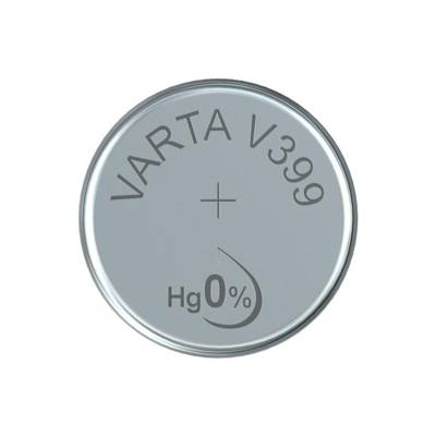 Pile oxyde argent pour montres V399 (SR57), High Drain - VARTA
