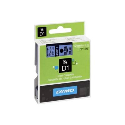 D1 Cassette de ruban, noir/bleu 12 mm x 7,0 m - DYMO