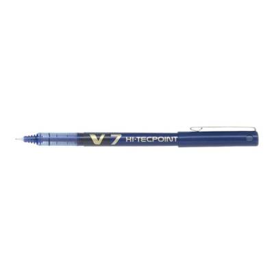 Stylo roller Hi-Tecpoint V7 Encre liquide Pointe moyenne Bleu - PILOT
