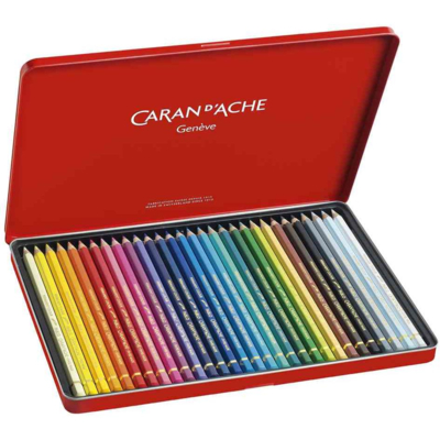 Crayons de couleur PABLO, étui métal de 30 - CARAN D'ACHE
