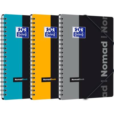 Cahier NomadBook B5 160 p 90g lignée 7mm coloris aléatoire - OXFORD