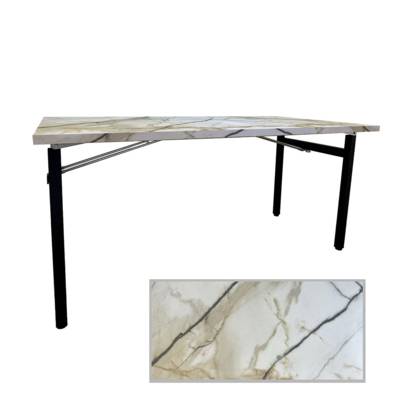 Table pliable Tambu 160x80cm marbre calcuta - intérieur - RestooTab