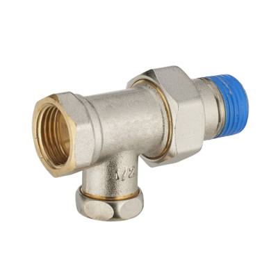 Té de réglage mâle femelle nickelé brochable - 15 x 21 mm - Gedimat - NOYON ET THIEBAULT