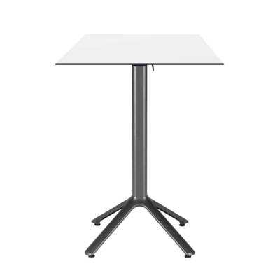 Mange-debout rabattable 60x60cm blanc - terrasse - RestooTab