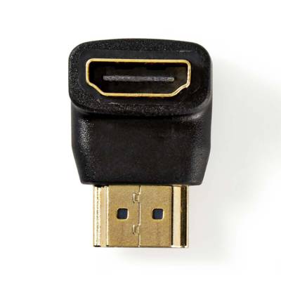 Adaptateur HDMI Coudé à 90° Connecteur HDMI - HDMI Femelle Noir - NEDIS