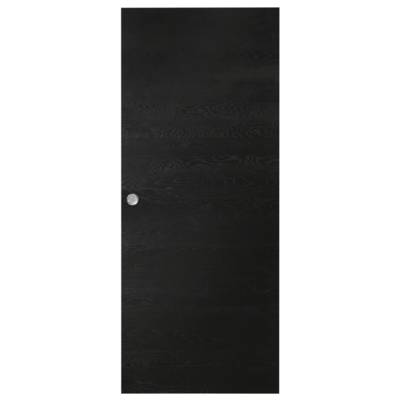 Porte seule pleine MODULO noir foncé brossé - Gedimat