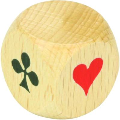 Dé d'atout du jeu de Belote en bois - JEUJURA
