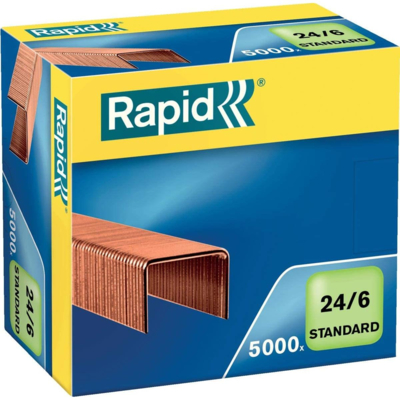 Boite de 5000 Agrafes standard 24/6 Cuivrée - Rapid