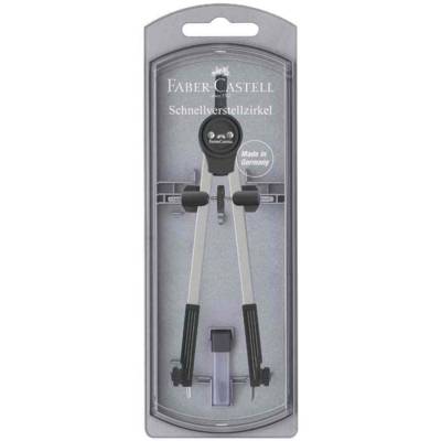 Grand compas, argent / noir - FABER-CASTELL