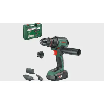 Perceuse-visseuse sans fil AdvancedDrill 18V-80 QuickSnap - BOSCH - Avec 1 batterie 2,5 Ah - chargeur - Coffret - 06039E2001 - BOSCH Vert