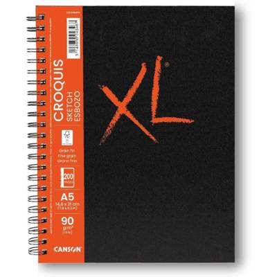 Carnet de dessin XL BOOK CROQUIS A5 90g 200 Pages Blanc - CANSON