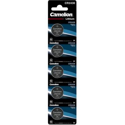 Pack de 5 piles Lithium Bouton CR2430 3V - CAMELION
