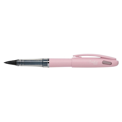 Feutre Plume Tradio TRJ97 encre Noire Corps pastel Magnolia - Pentel