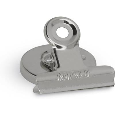 Lot de 2 Pince-lettres 40 mm avec aimant Nickel - MAUL