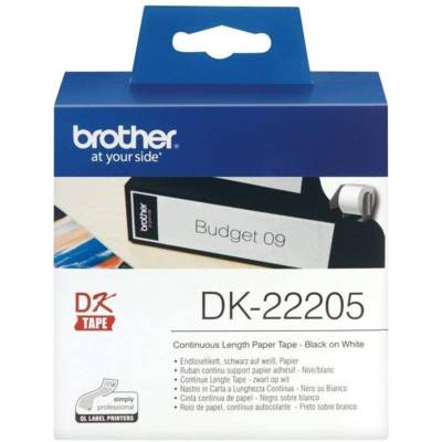 DK-22205 Rouleaux Papier Etiquettes Continues 62 mm x 30,48m - BROTHER