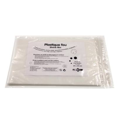 Lot de 25 Feuilles de Plastique Fou 20 x 30 cm - WONDAY