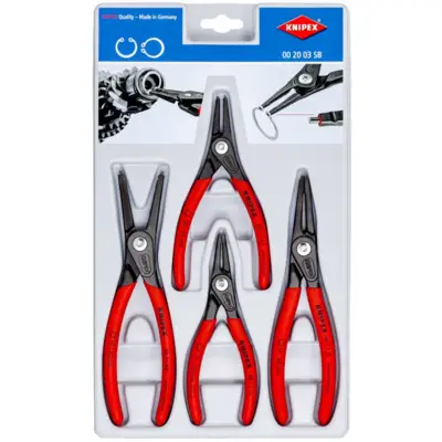 Jeu de 4 pinces de précision pour circlips - KNIPEX - 002003SB